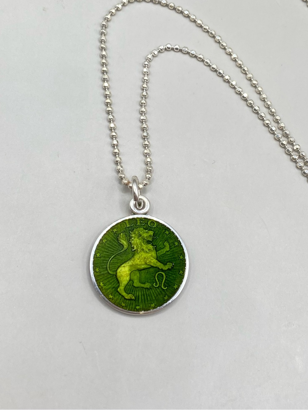 Erica Wilson Zodiac Voyager Medallion Leo Necklace